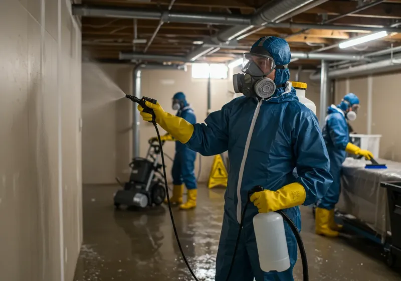 Basement Sanitization and Antimicrobial Treatment process in Woodinville, WA